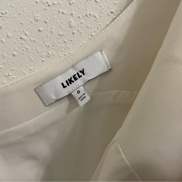 Likely Revolve Kelsey White One Shoulder Belted Wide Leg Jumpsuit - Size 0 - Picture 3 of 16